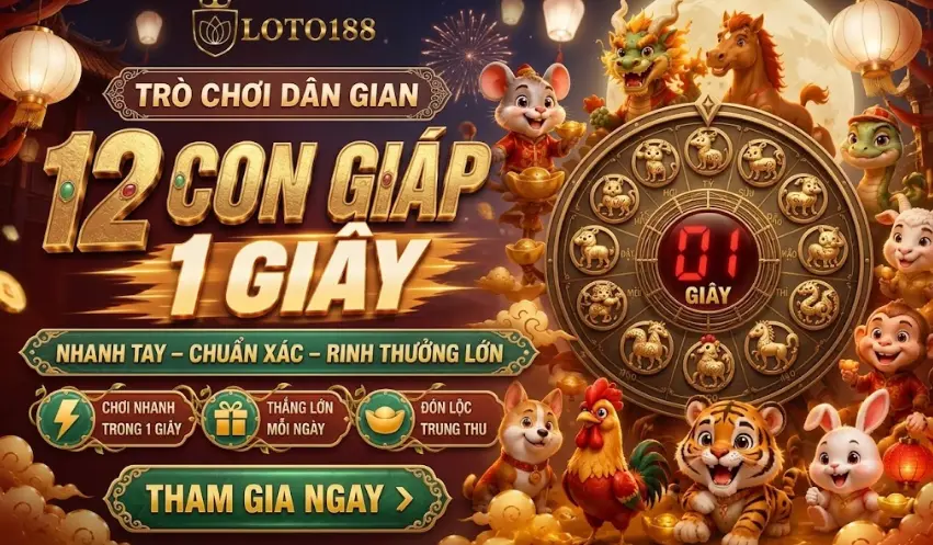 12 con giáp 1 giây Loto188