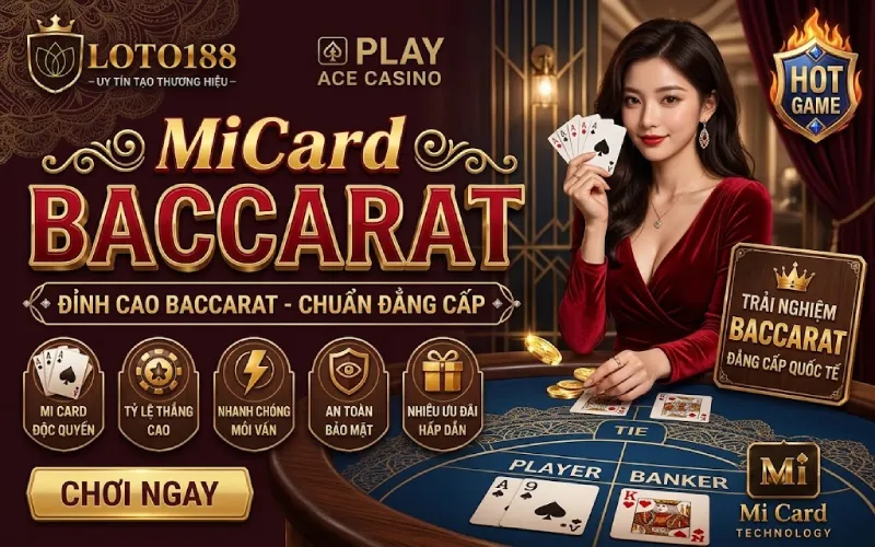 MiCard Baccarat Loto188 sanh Play Ace Casino