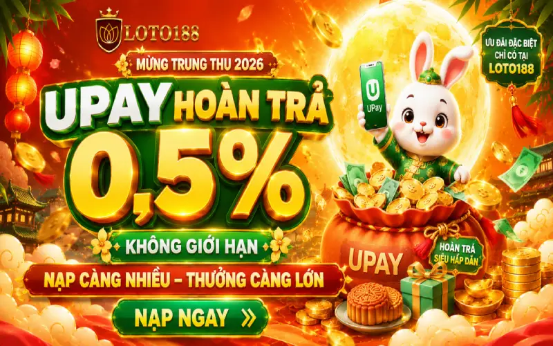 Upay hoàn trả 0.5% hấp dẫn